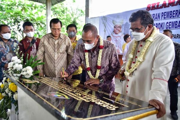 Resmikan Gereja Stasi St Yosep Bah Perak, Edy Rahmayadi Harap Religiusitas Masyarakat Sekitar Meningkat